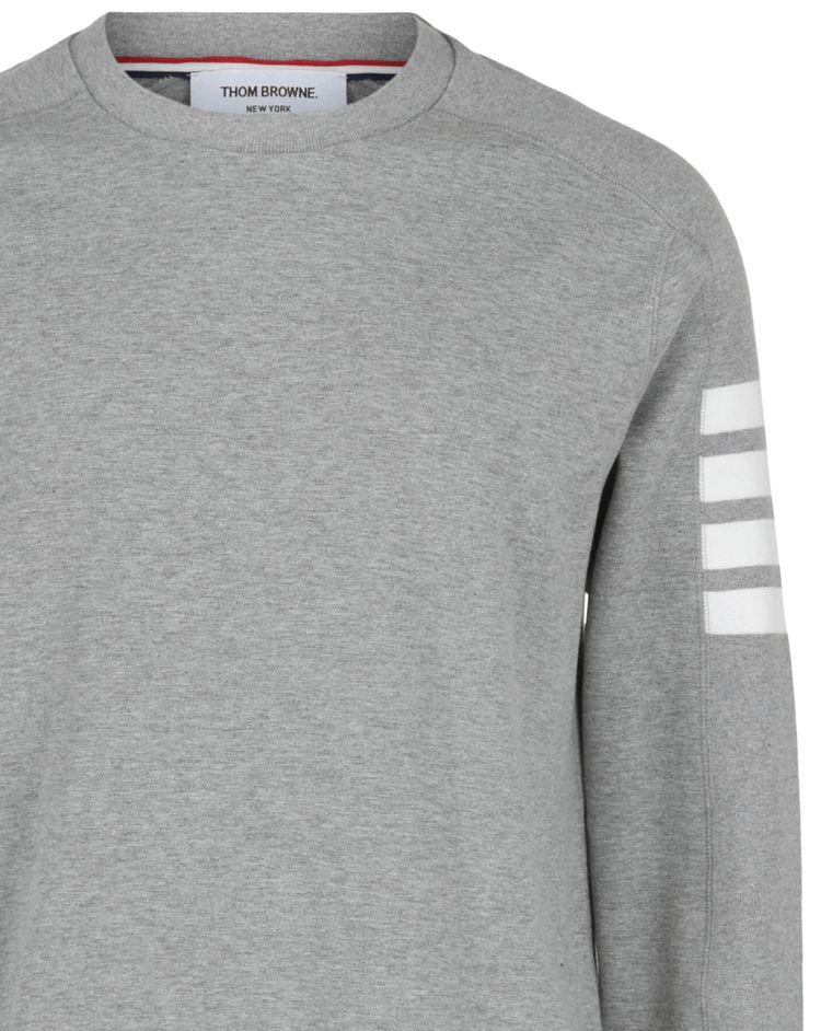 Thom Browne Milano Cotton 4 Bar T Shirt Grey