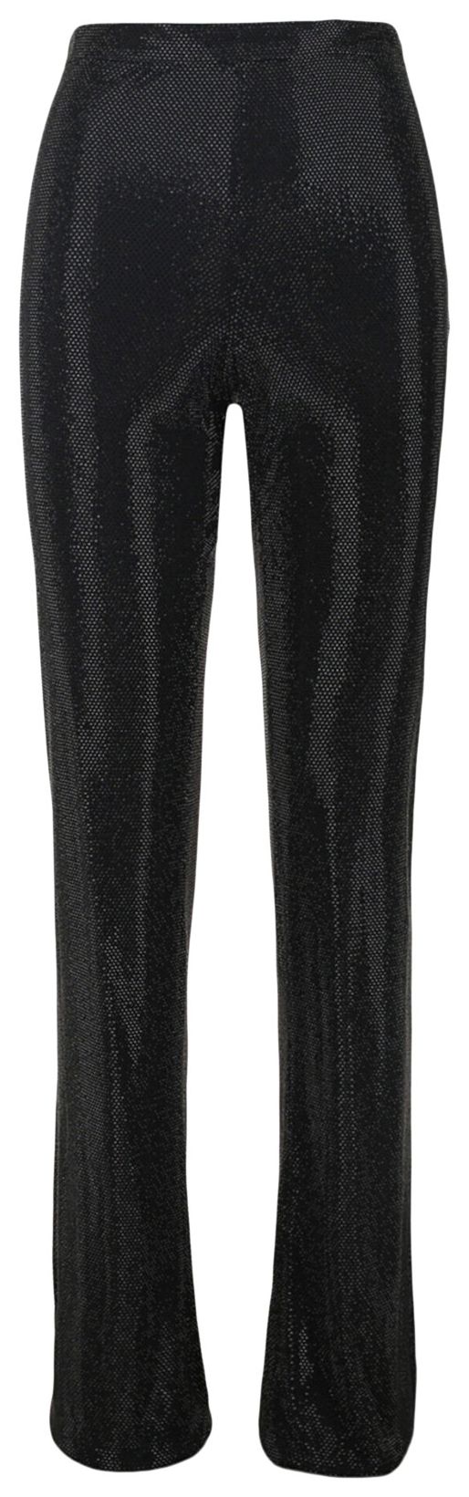 Versace Crystal Embellished Flare Pants Black