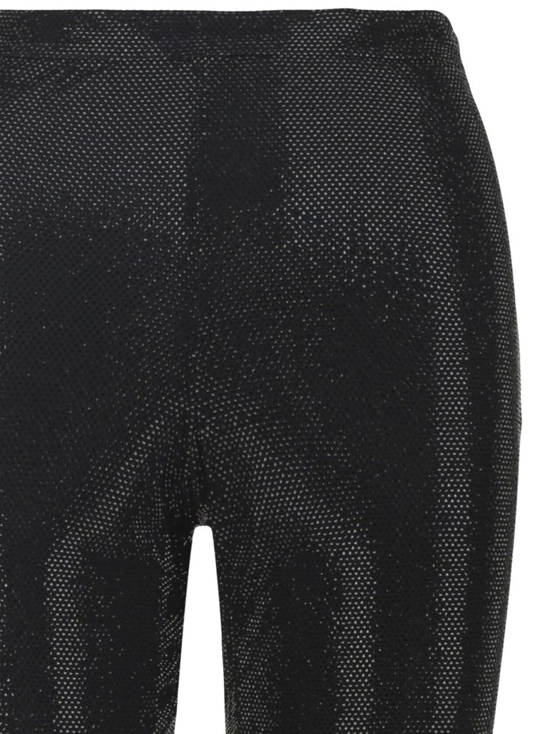 Versace Crystal Embellished Flare Pants Black