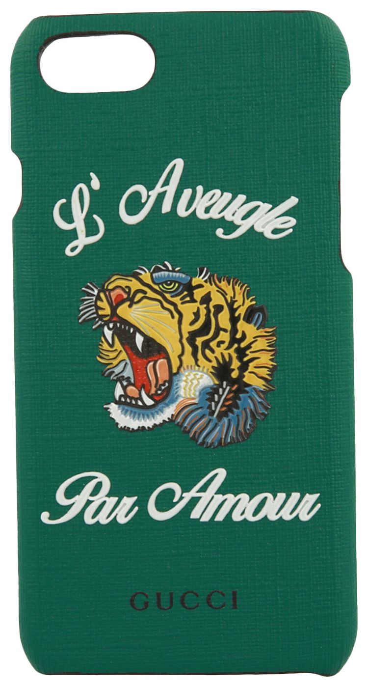 Gucci Tiger Head iPhone 7 Case Emerald