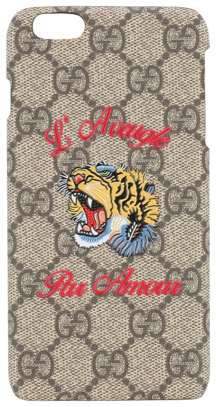 Gucci Tiger Head iPhone 6 Case Tan