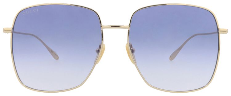 Gucci Square Frame Metal Sunglasses GoldViolet