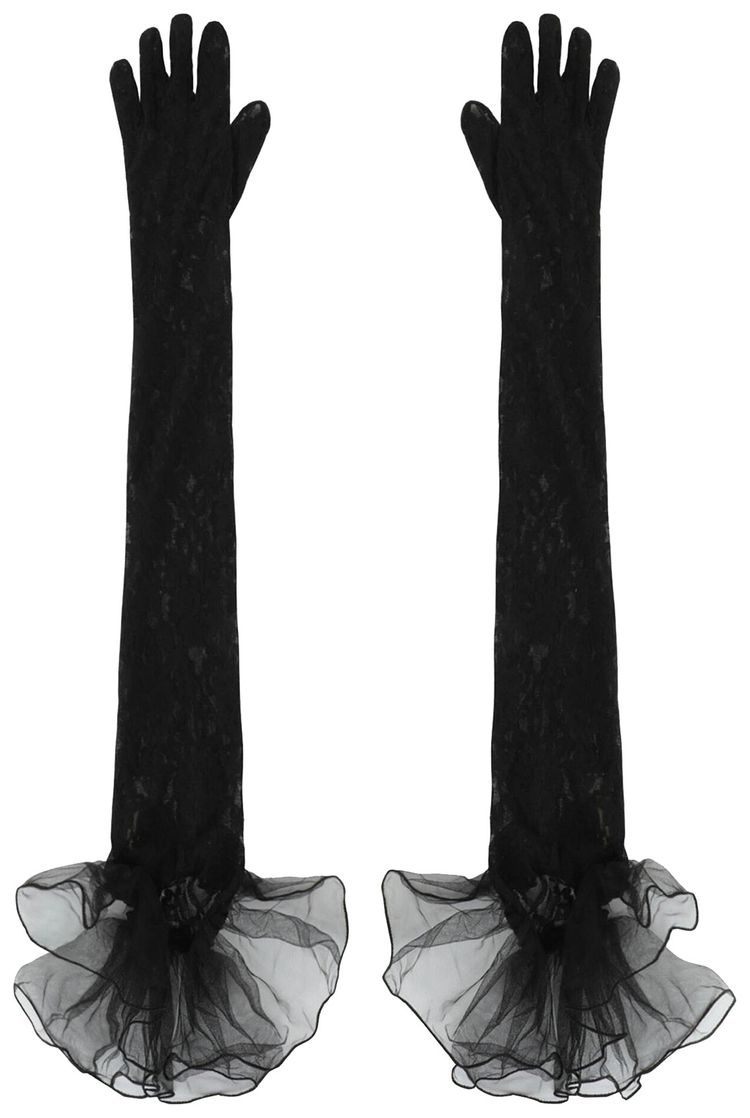 Gucci Lace Glove Sleeves Black