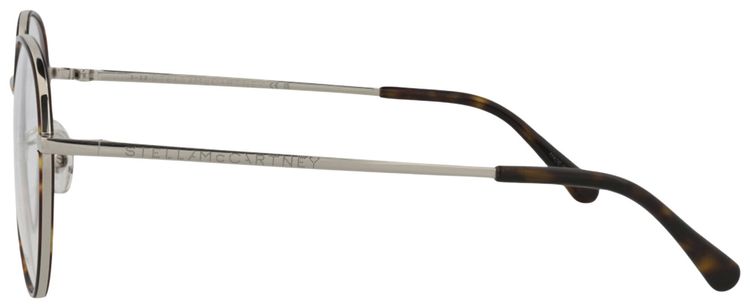 Stella McCartney Round Frame Metal Optical Frames HavanaGoldTransparent