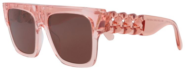 Stella McCartney Square Frame Acetate Sunglasses PinkBordeaux