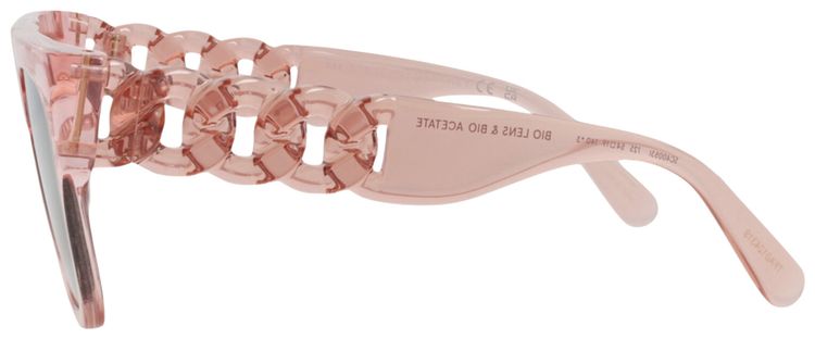 Stella McCartney Square Frame Acetate Sunglasses PinkBordeaux