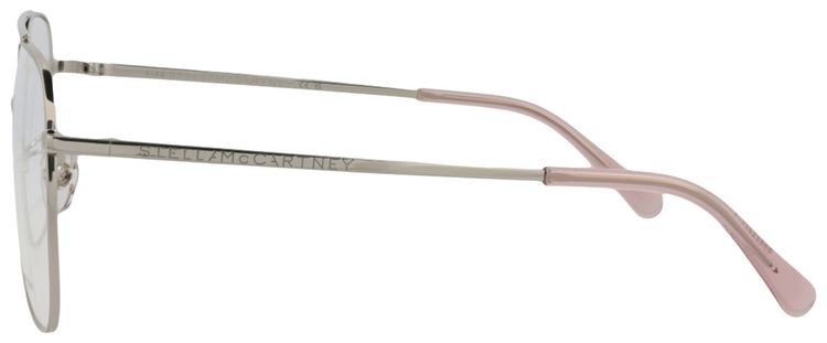 Stella McCartney Aviator Frame Metal Optical Frames PalladiumTransparent