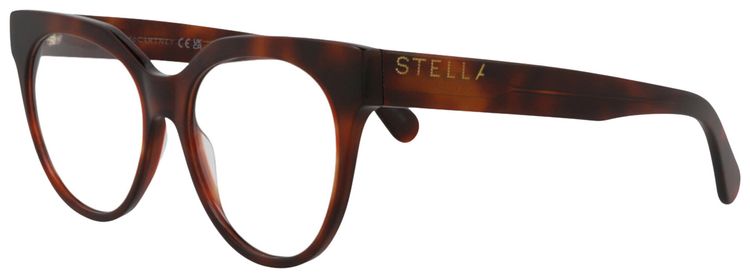 Stella McCartney Cat Eye Frame Acetate Optical Frames HavanaTransparent