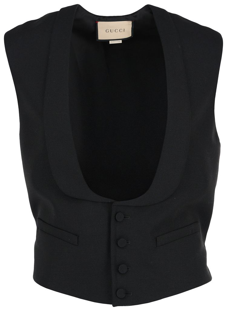 Gucci Wool Blend Vest Black
