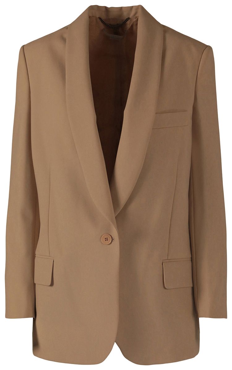 Stella McCartney Allison Wool Blazer Straw