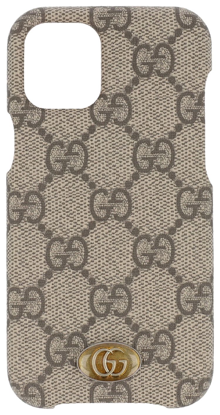 Gucci GG Supreme iPhone 12 Mini Case Tan