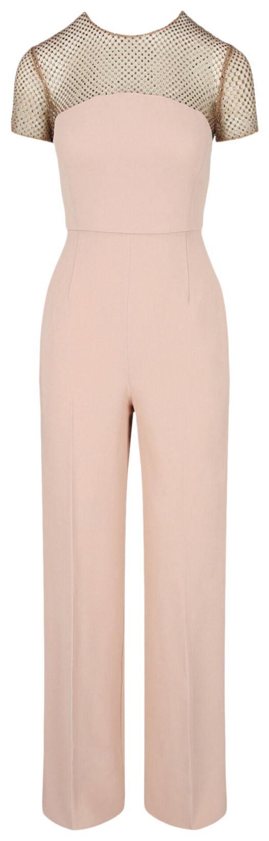 Stella McCartney Alysha Crystal Embellished Jumpsuit Rose