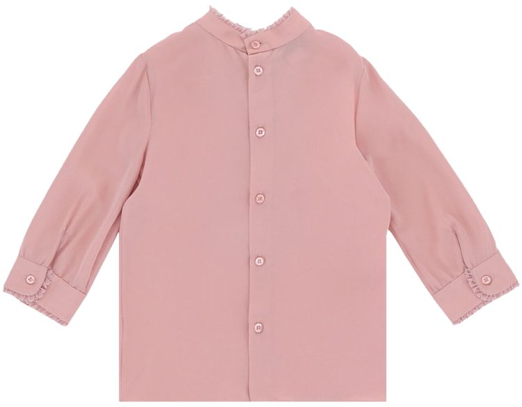 Gucci Ruffled Collard Blouse Rose