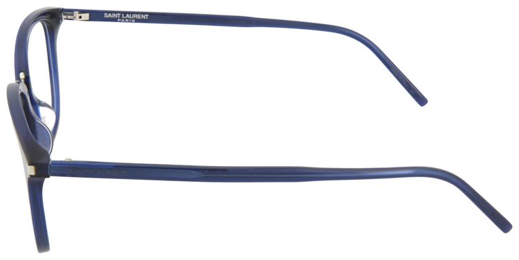 Saint Laurent Round Frame Acetate Optical Frames Blue