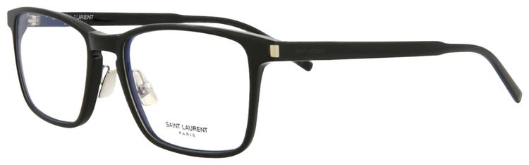 Saint Laurent Square Frame Acetate Optical Frames BlackTransparent