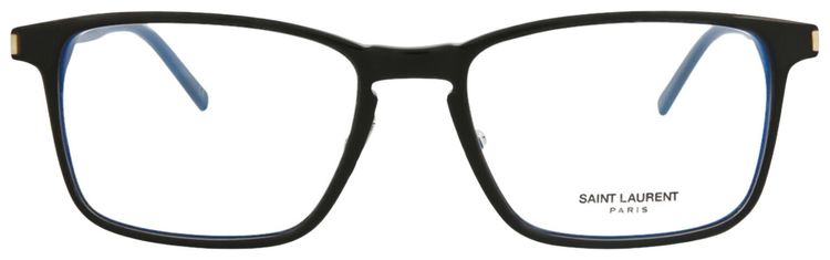 Saint Laurent Square Frame Acetate Optical Frames BlackTransparent