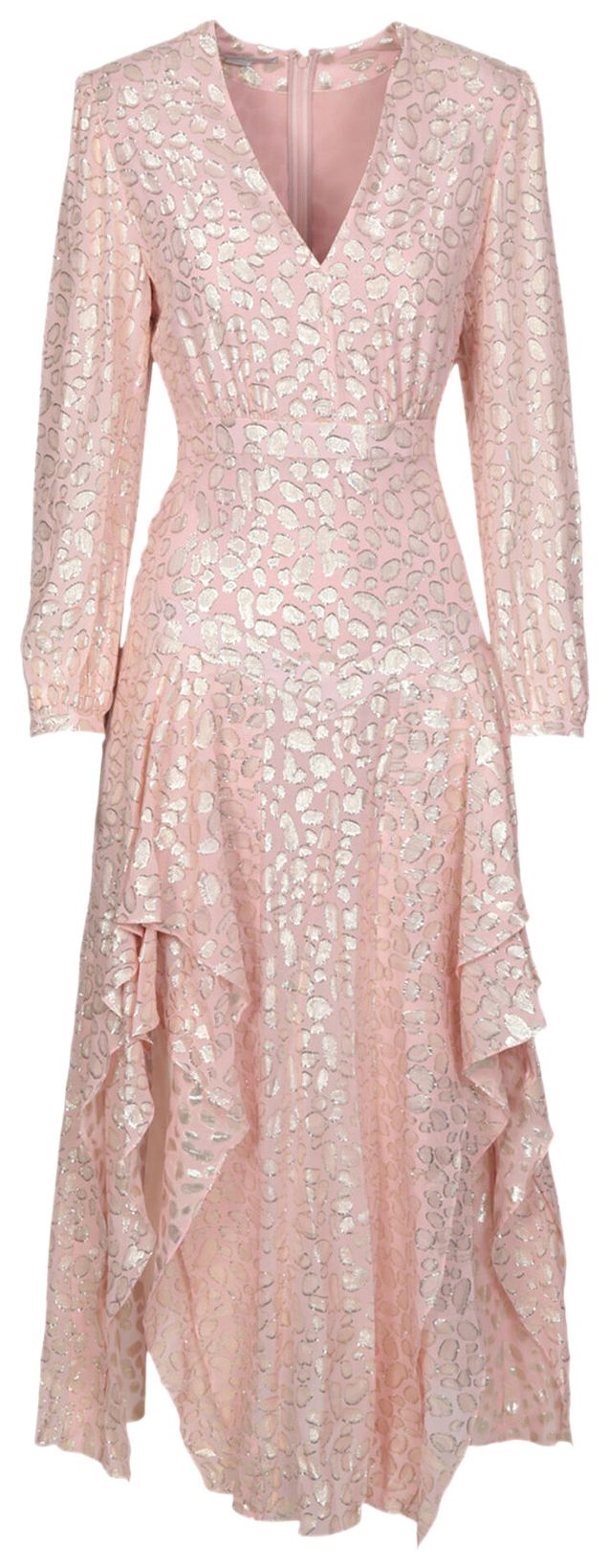 Stella McCartney Animal Print Asymmetrical Dress Ballet Pink