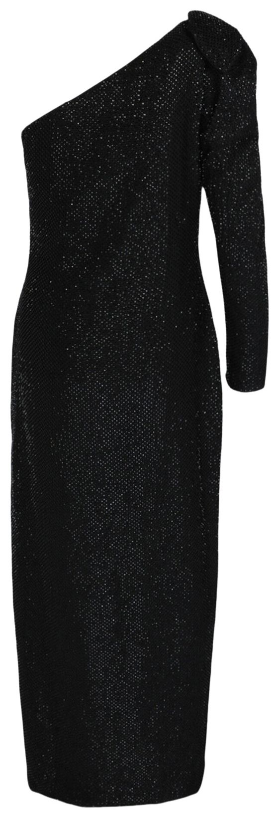Versace Embellished Evening Gown Black