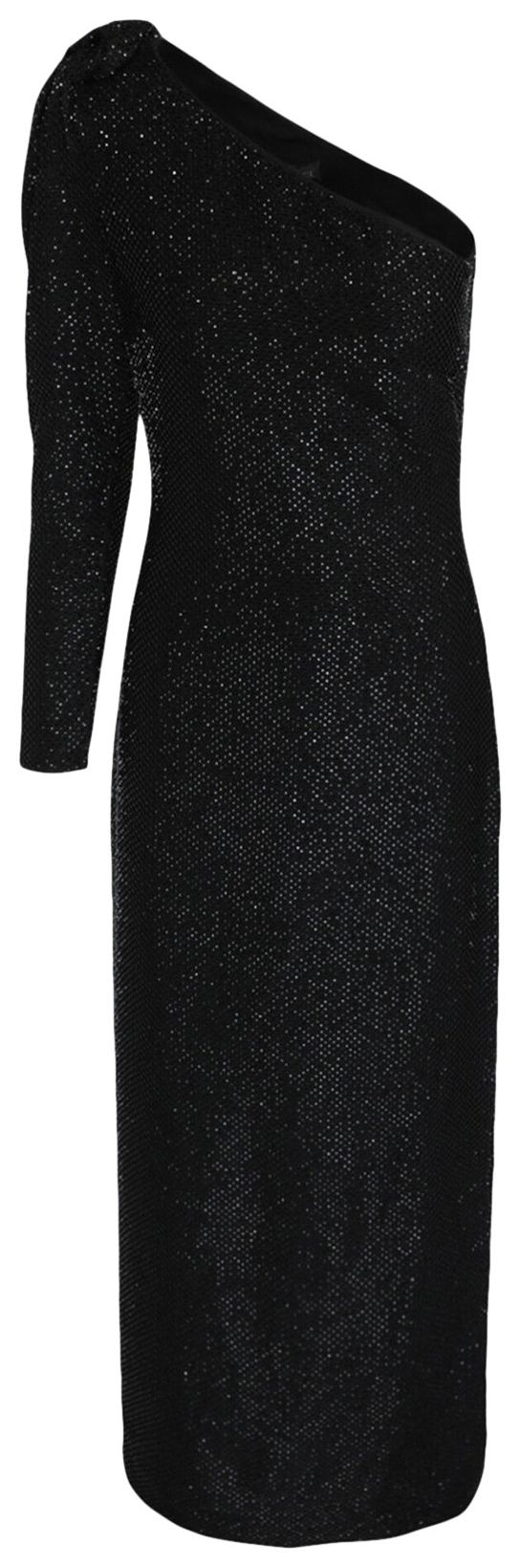 Versace Embellished Evening Gown Black