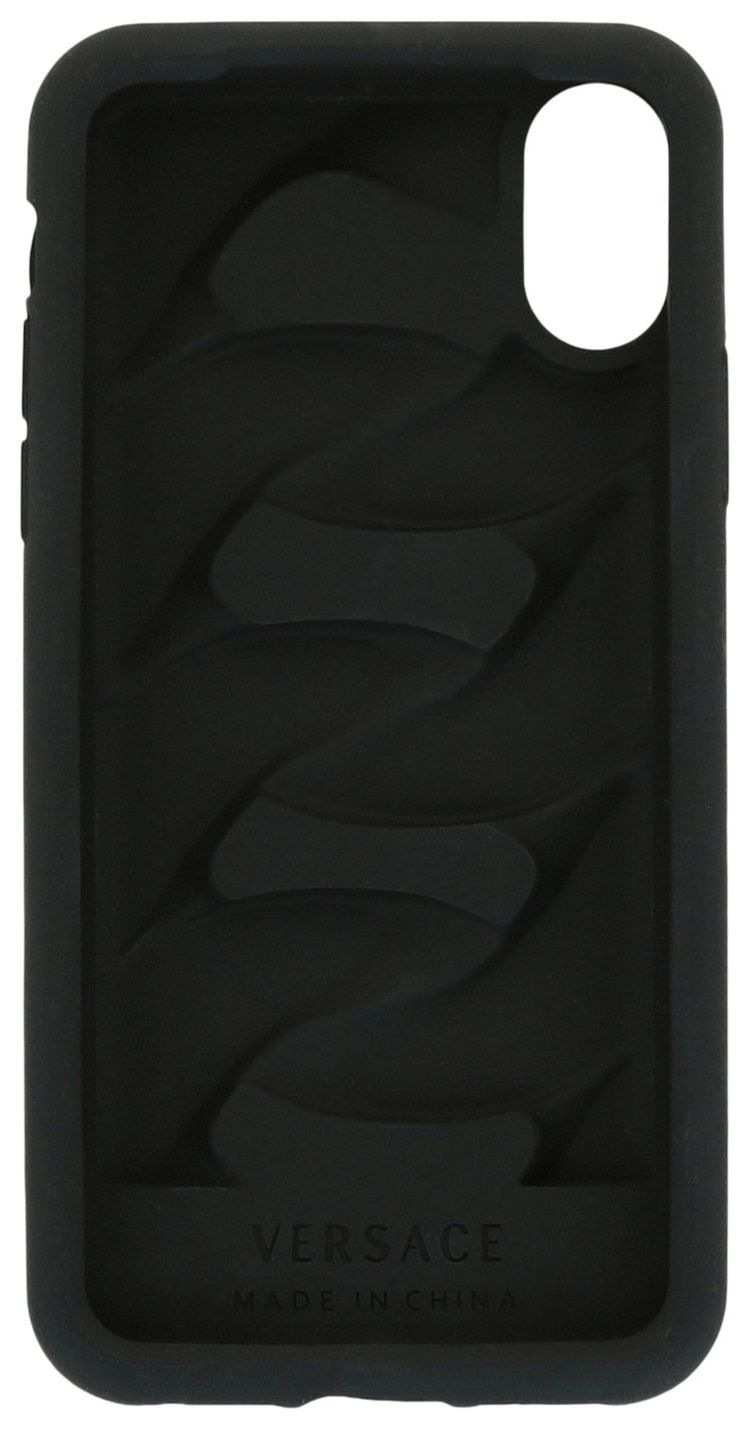 Versace Silicone Chain Reaction iPhone X Case Black