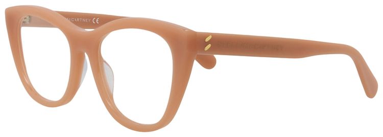 Stella McCartney Cat Eye Frame Acetate Optical Frames BeigeTransparent