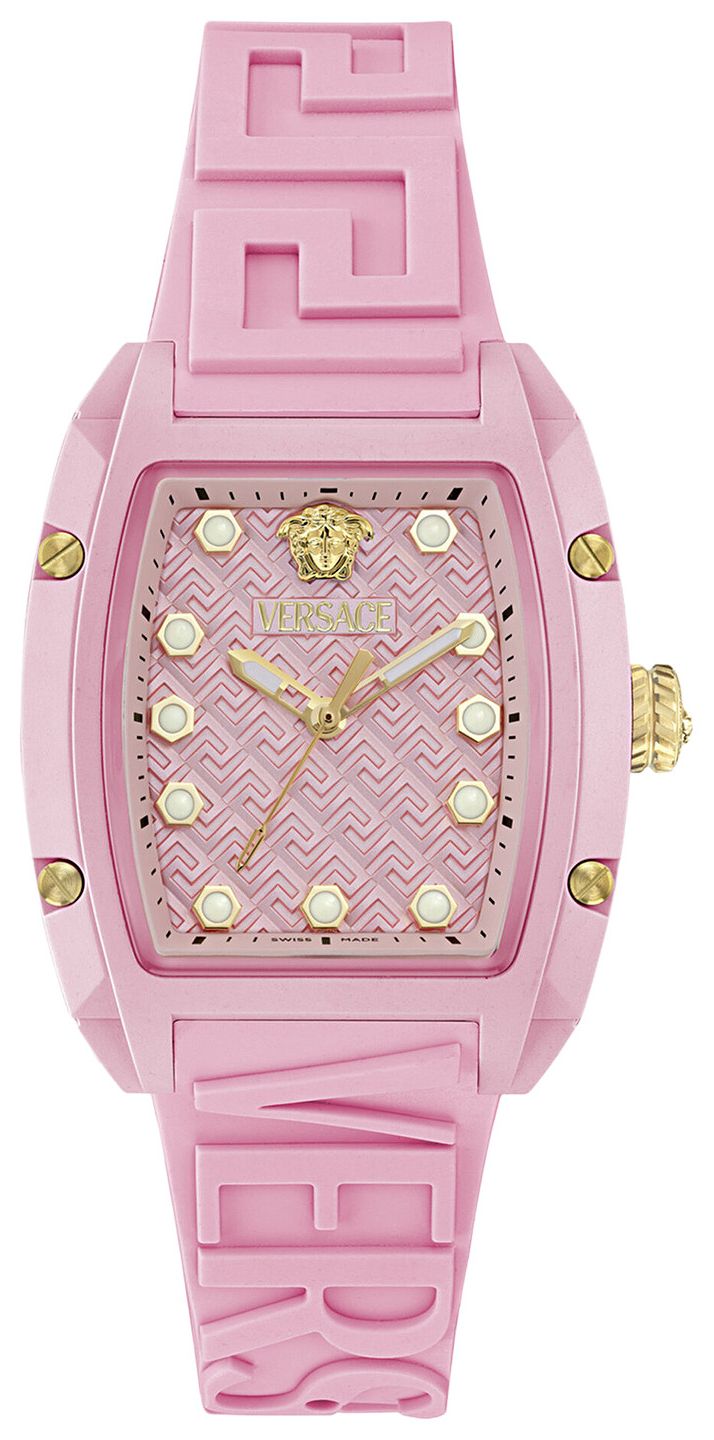 Versace Dominus Ecoceramic Watch Pink