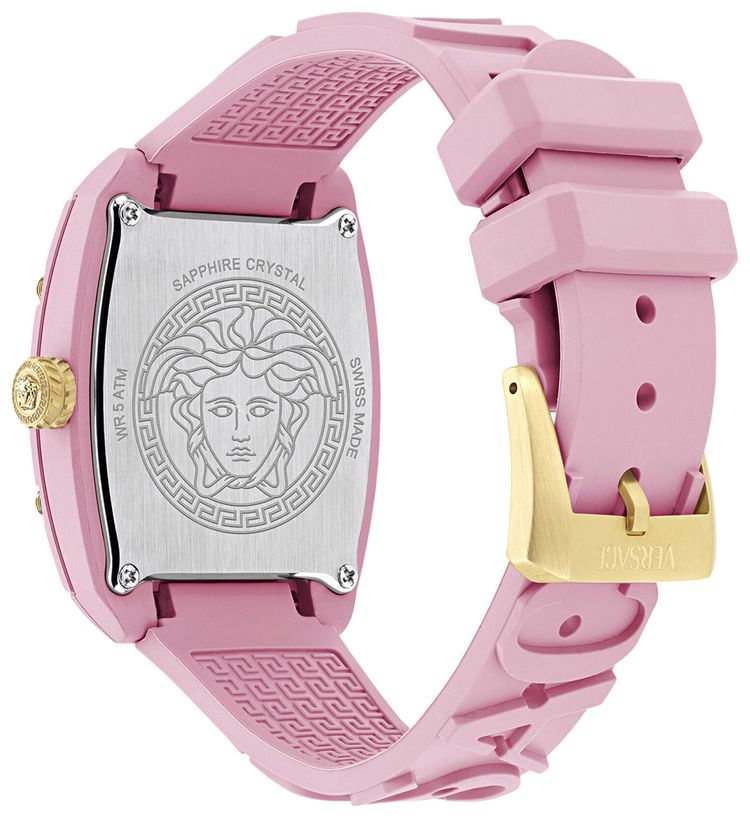 Versace Dominus Ecoceramic Watch Pink
