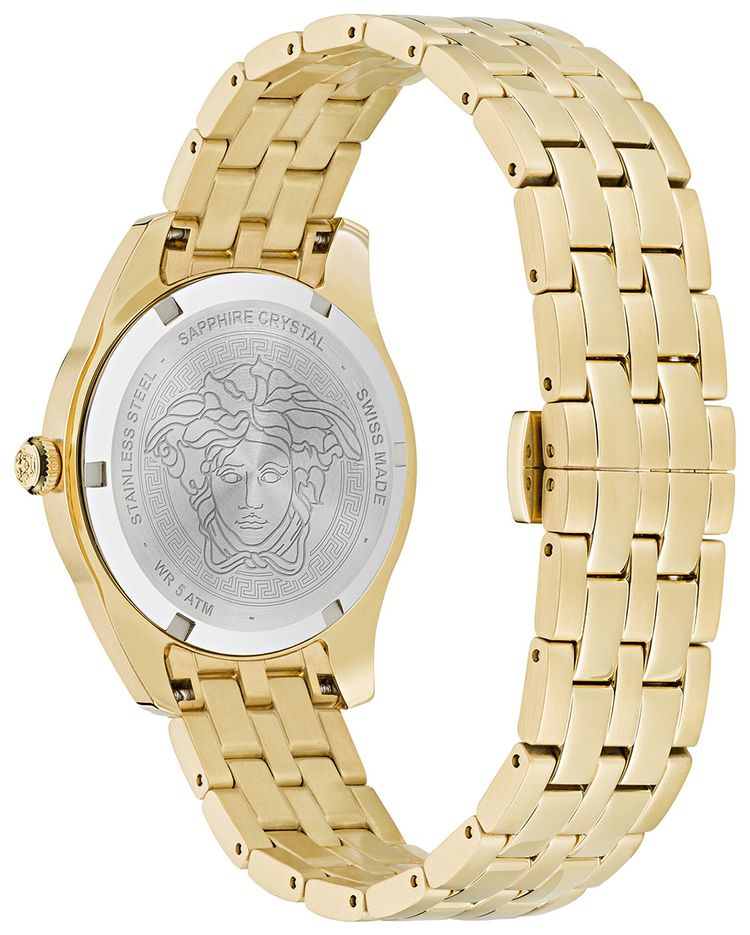 Versace Greca Time Bracelet Watch Gold