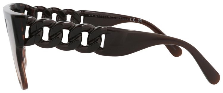 Stella McCartney Square Frame Acetate Sunglasses Brown