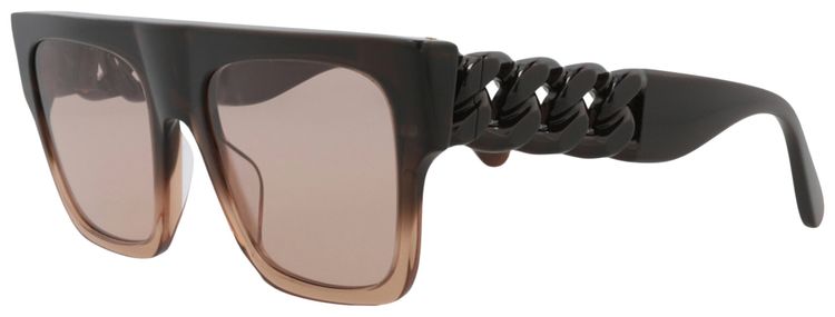 Stella McCartney Square Frame Acetate Sunglasses Brown