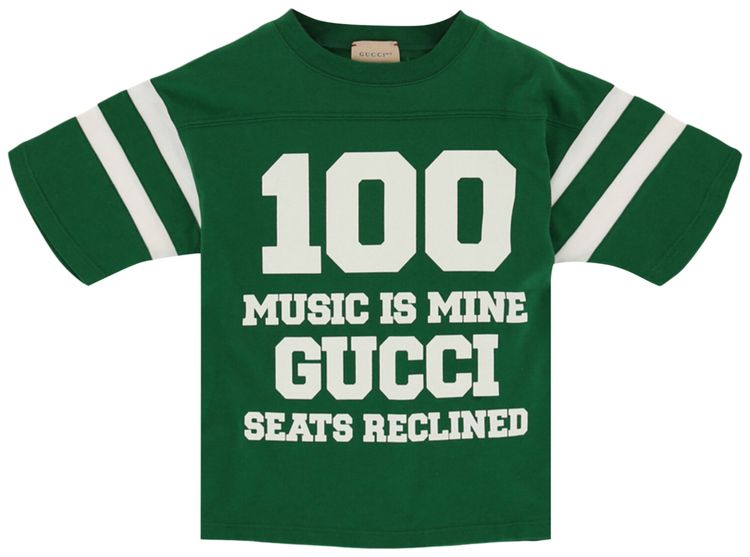 Gucci Short Sleeve Graphic Print T Shirt Green