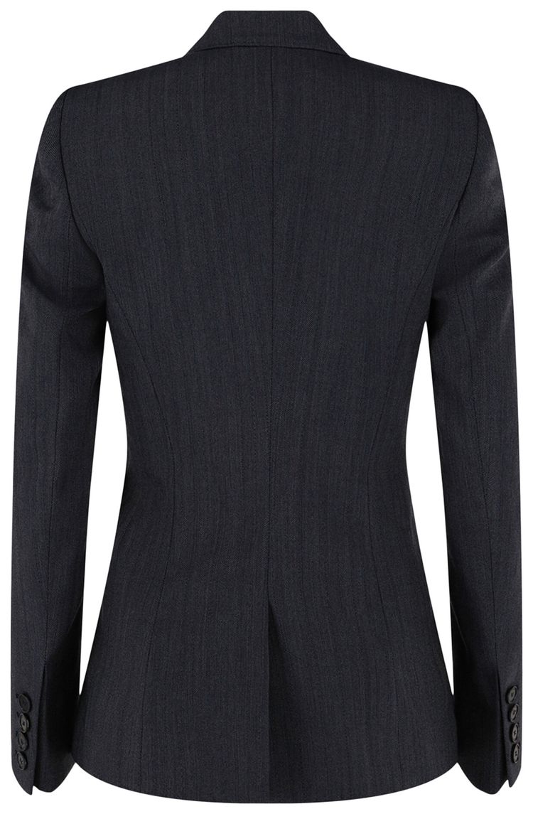 Stella McCartney Wool Blend Blazer Blue Grey