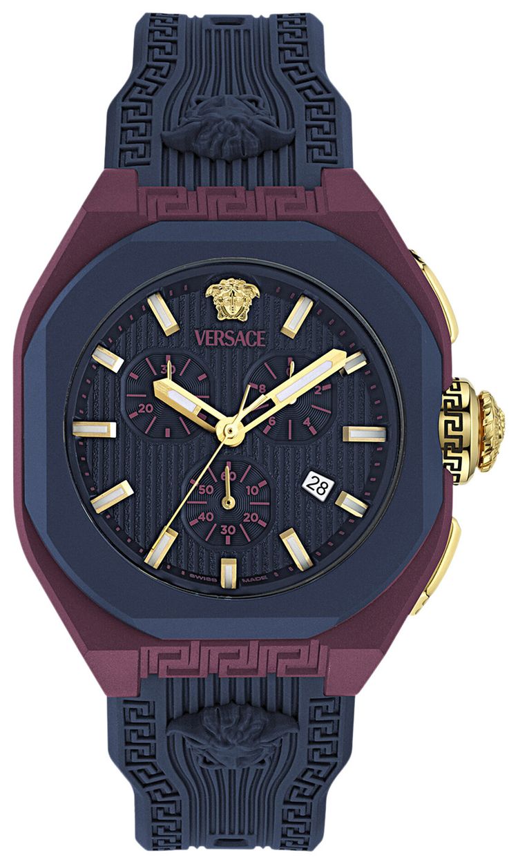 Versace V Legend Ecoceramic Chronograph Watch Red