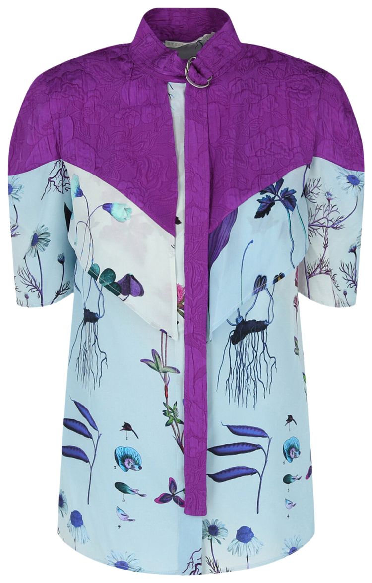 Stella McCartney Roxanne Silk Blouse MulticolorBlue