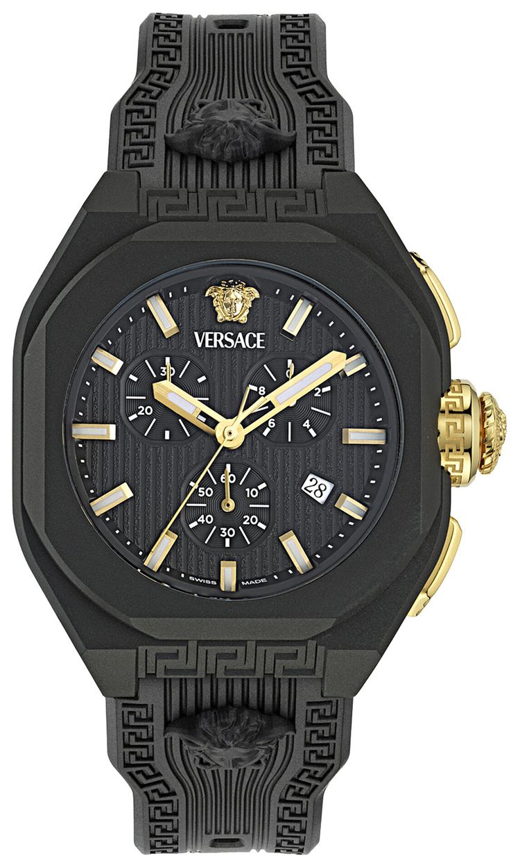 Versace V Legend Chrono Ecoceramic Watch Black