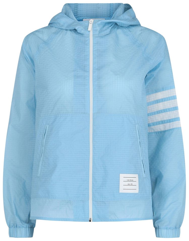 Thom Browne Ultralight Ripstop 4 Bar Anorak Blue