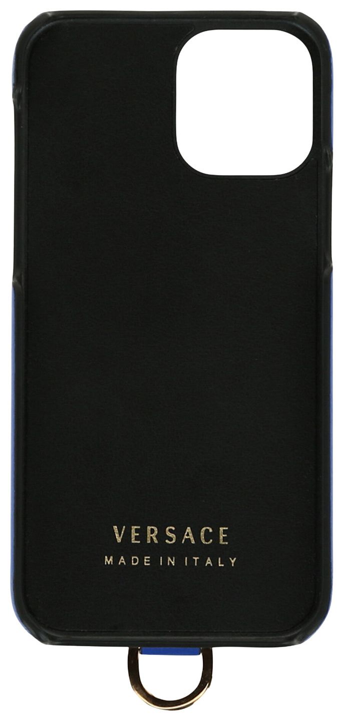 Versace Medusa iPhone 12 Case Blue