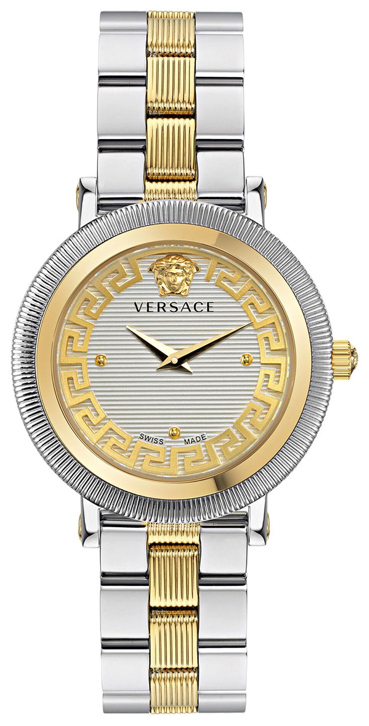 Versace Greca Flourish Bracelet Watch Two Tone