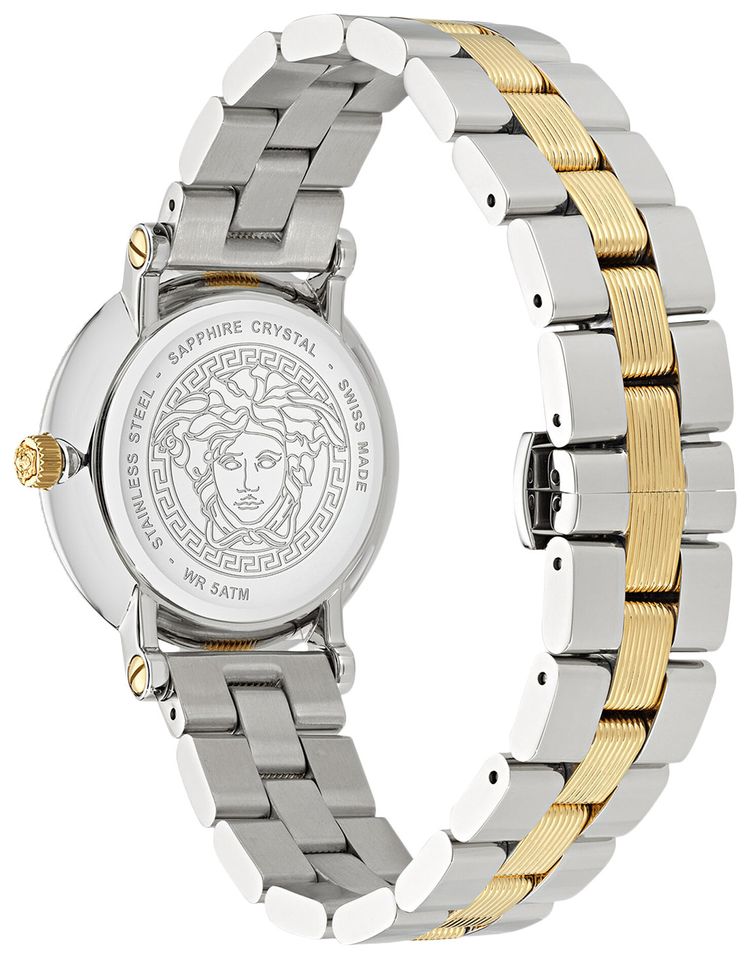 Versace Greca Flourish Bracelet Watch Two Tone