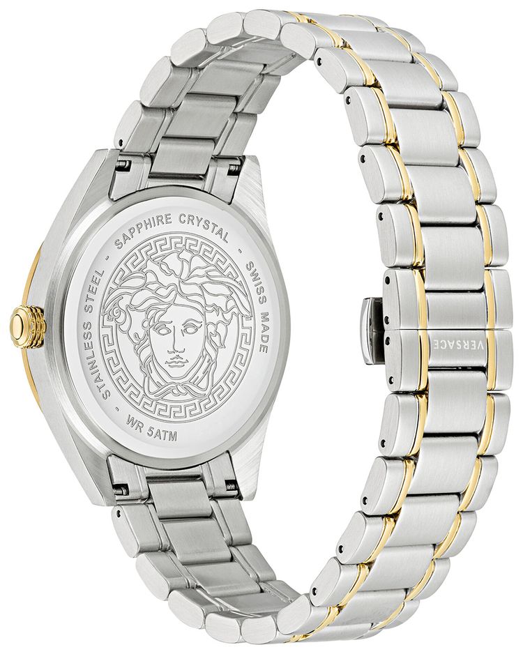 Versace V Code Bracelet Watch Two Tone