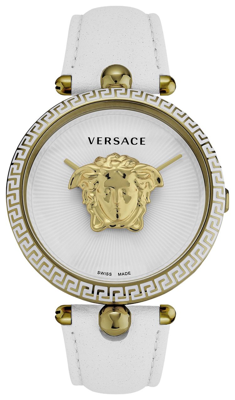 Versace Palazzo Empire Leather Watch Gold