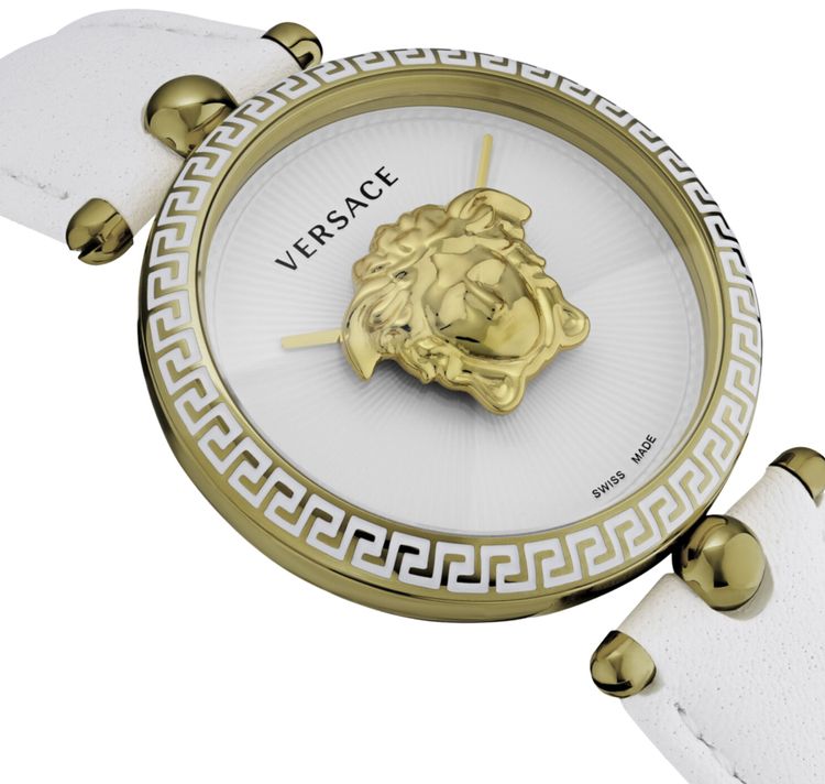 Versace Palazzo Empire Leather Watch Gold