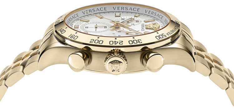 Versace Hellenyium Chrono Bracelet Watch Gold