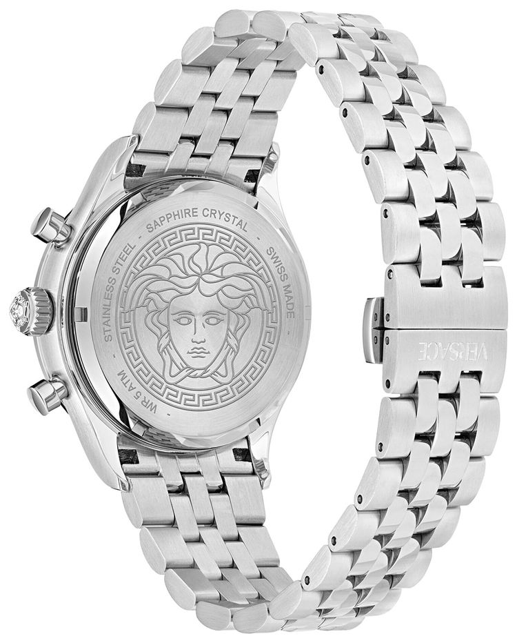 Versace Hellenyium Chrono Petite Bracelet Watch Stainless Steel