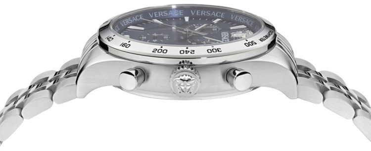 Versace Hellenyium Chrono Petite Bracelet Watch Stainless Steel