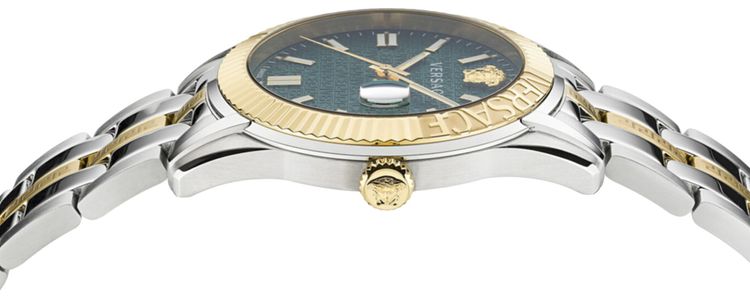 Versace Greca Time Bracelet Watch Two Tone