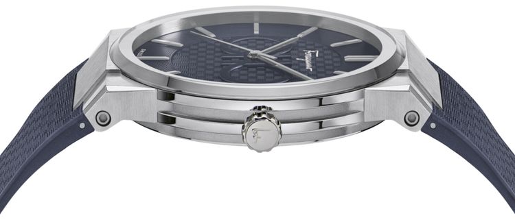 Ferragamo Sapphire Silicon Watch Stainless Steel