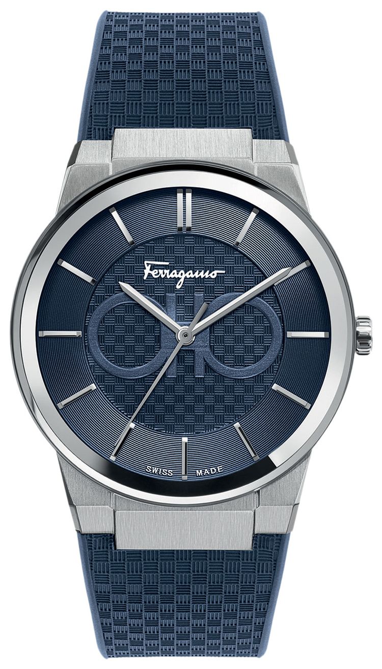 Ferragamo Sapphire Silicon Watch Stainless Steel