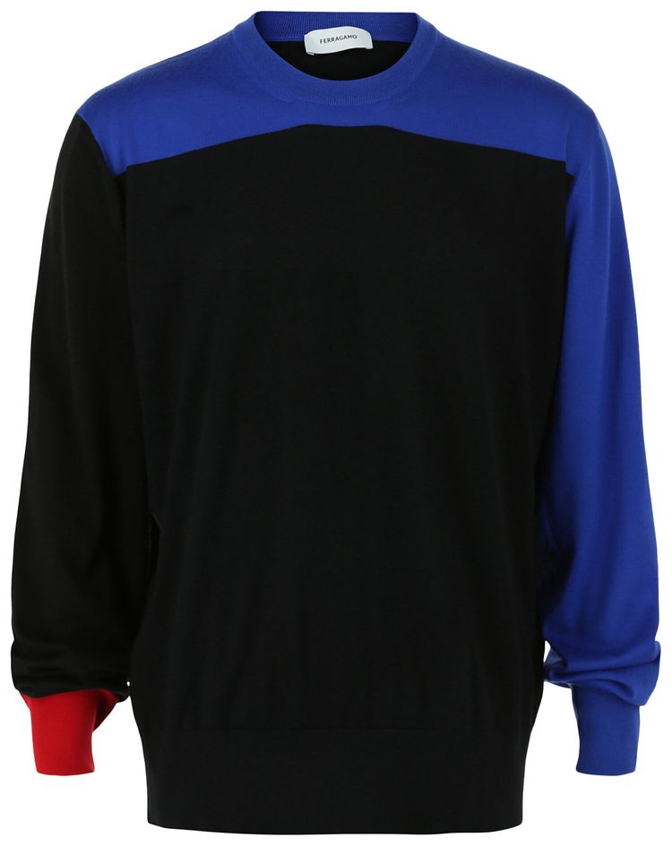 Ferragamo Colorblock Cashmere Sweater Multicolor