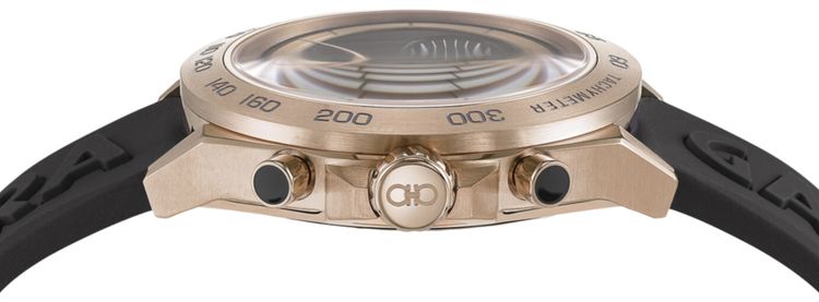 Ferragamo Urban Chrono Silicone Watch Rose Gold